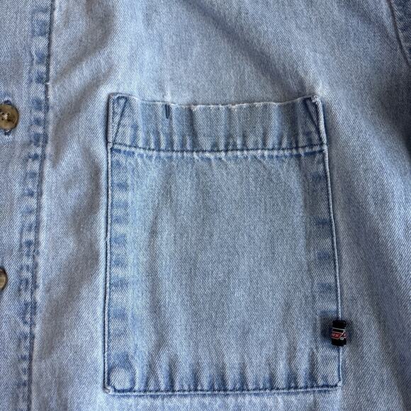 Dickies Light Blue Casual Button Down Shirt - Picture 5 of 15